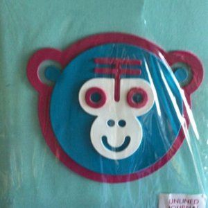 Kipling Notebook Teal Monkey Mania Blank Writing Journal NIP